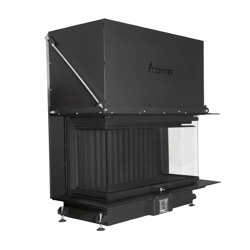 Kamin na drva CRYSTAL 110 MAX - Trostrano staklo sa podizanjem - A.caminetti