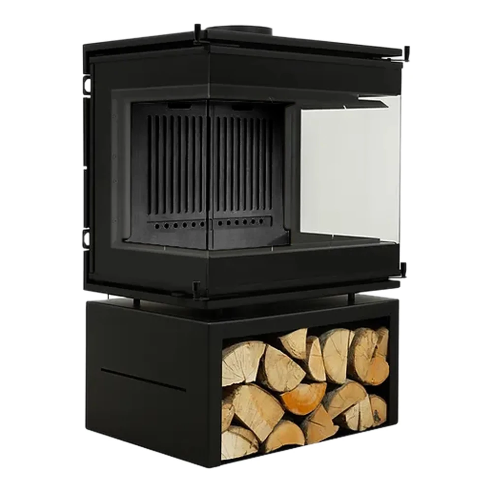 Samostojeći kamin na drva Scandinavian 65 - crni - A.caminetti