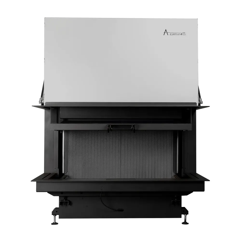 Kamin na drva CRYSTAL Premium - Trostrano staklo sa podizanjem - A. Caminetti