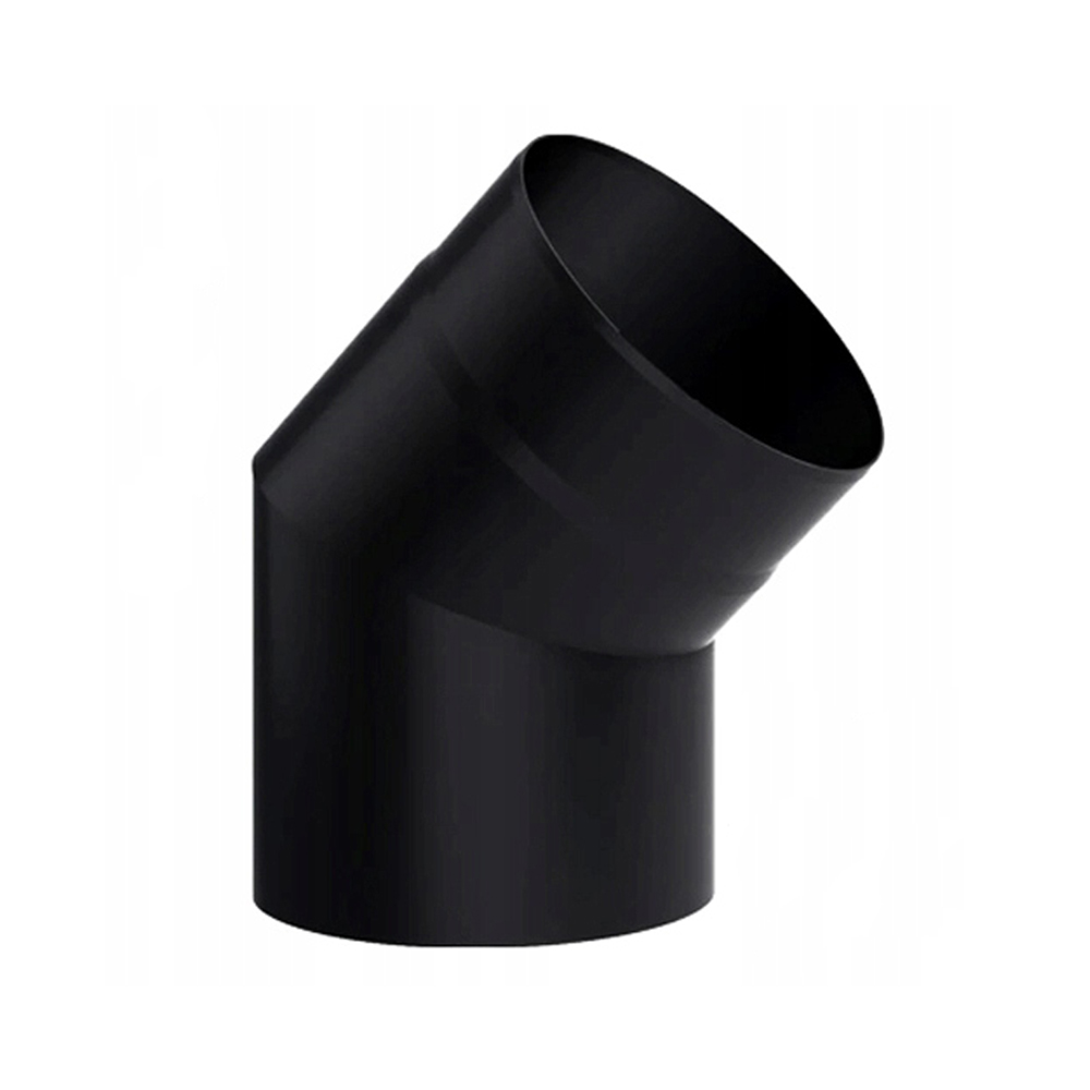 Darco fiksno dimovodno koleno pod uglom od 45°, napravljeno od čeličnog lima debljine 2 mm.