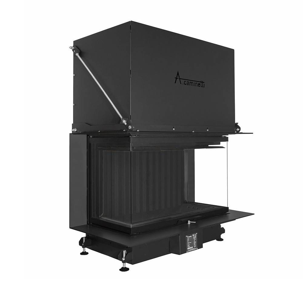 CRYSTAL 80 ECO – A.Caminetti | Trostrani C tip kamina sa vertikalnim otvaranjem (giljotina) | Komplet za ugradnju - Slika 2